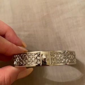 Coach silver bangle in excellent condition.